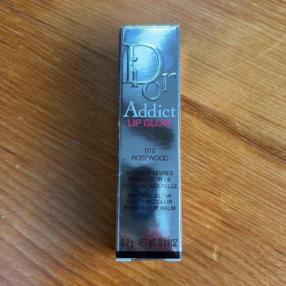 Dior Addict Lip Glow balm 012 rosewood new in box pink shine lip oil nourishing - Picture 7 of 12
